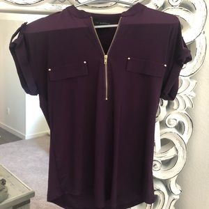 Burgundy dress shirt